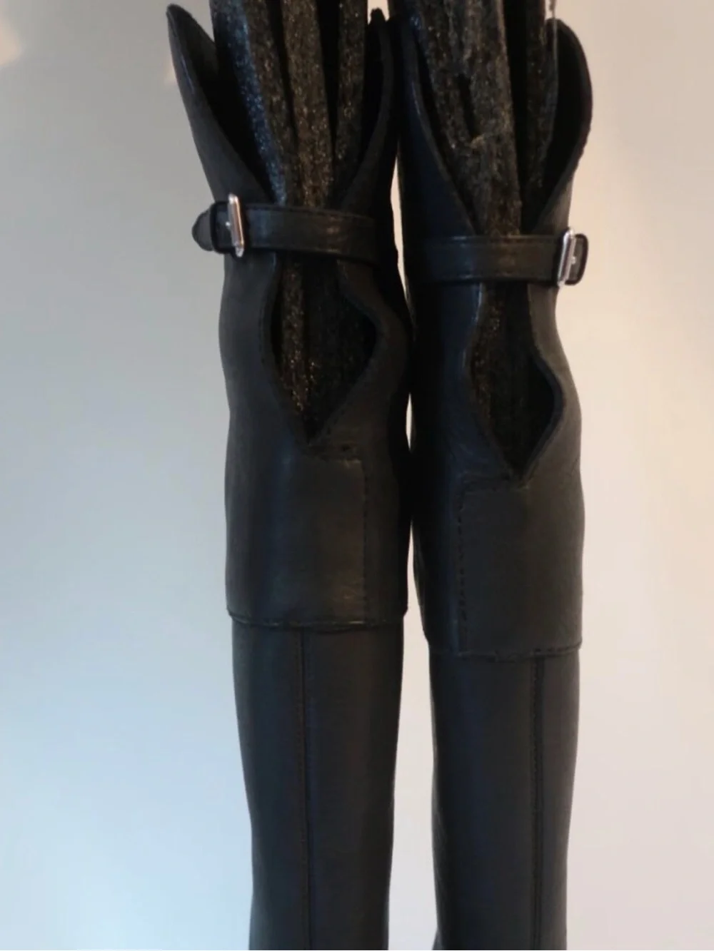 3.1 Philip Lim Black Over-the-Knee Leather Boots 39